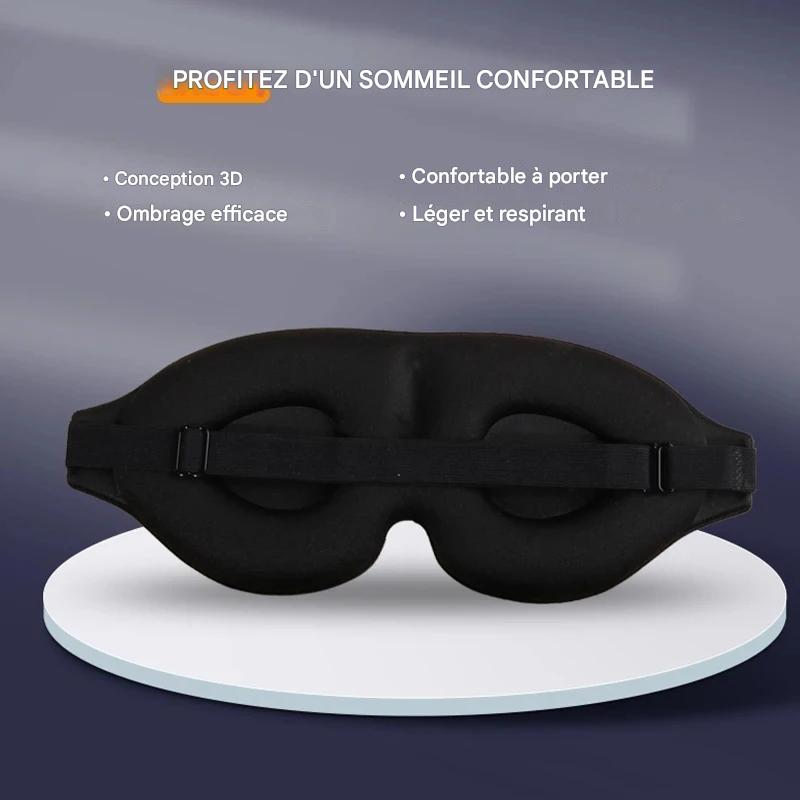 Masque 3D Ajustable - Obscurité et Confort Absolus