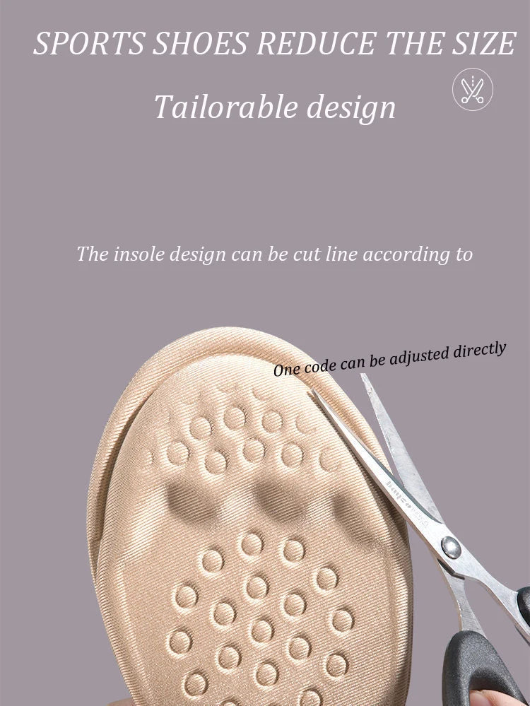 Half Insoles for Shoes Inserts Forefoot Pad Non-slip Sole Cushion Reduce Shoe Size Filler High Heels Pain Relief Foot Care Pads