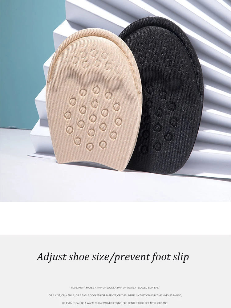 Half Insoles for Shoes Inserts Forefoot Pad Non-slip Sole Cushion Reduce Shoe Size Filler High Heels Pain Relief Foot Care Pads