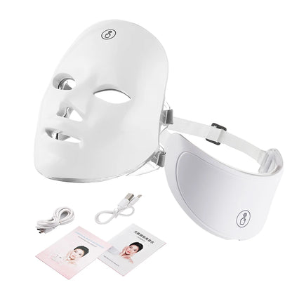 Face and Neck Beauty Machine LED Skin Care Massager