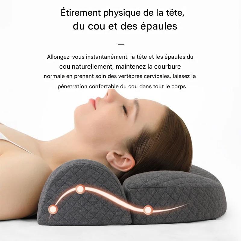 Oreiller Cervical en Mousse à Mémoire - Ergonomique et Orthopédique