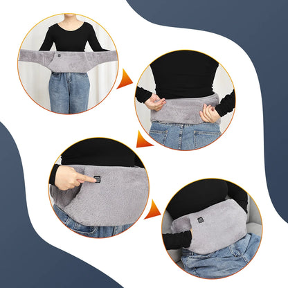 Ceinture Chauffante Électrique Graphène - 3 Niveaux de Chaleur pour Abdomen et Mains