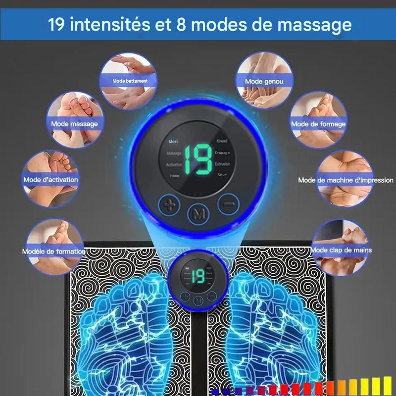 Tapis de Massage Électrique pour Pieds – Détente Musculaire et Bien-être à Domicile