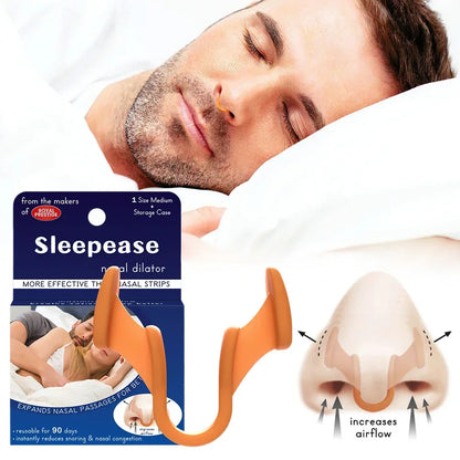 Clip Nasal en Silicone Anti-Ronflement - Aide Respiratoire et Amélioration du Sommeil