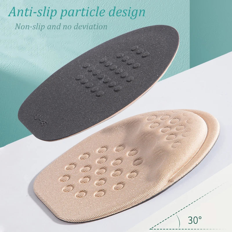 Half Insoles for Shoes Inserts Forefoot Pad Non-slip Sole Cushion Reduce Shoe Size Filler High Heels Pain Relief Foot Care Pads