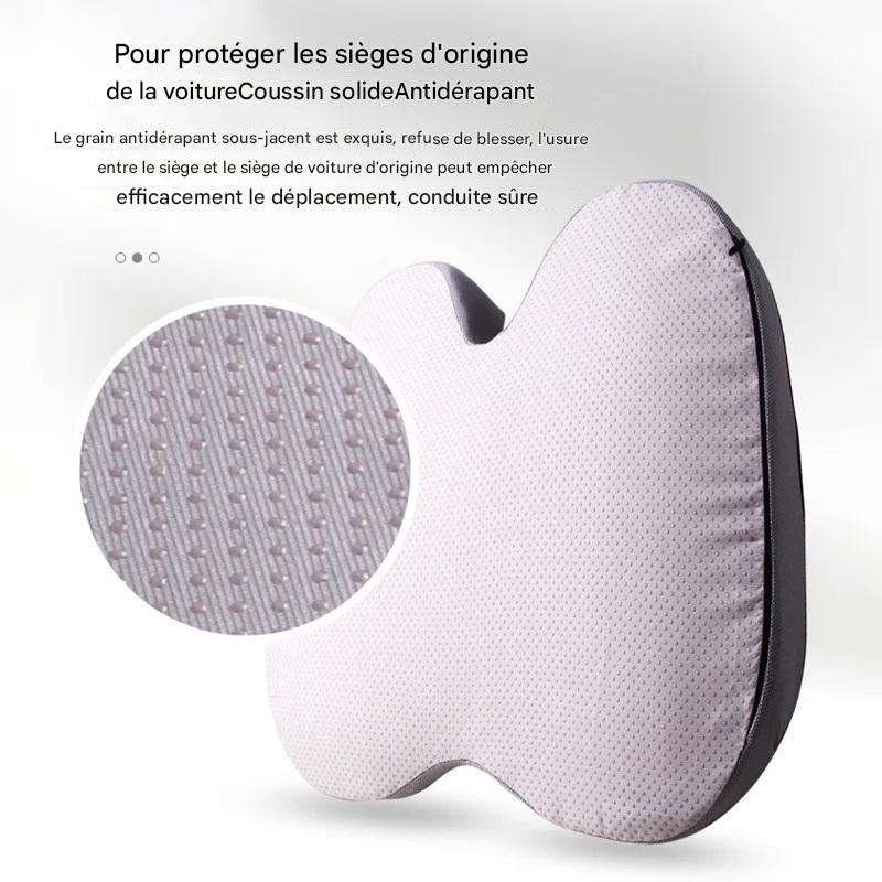 Coussin Orthopédique en Mousse Mémoire Antidérapant - Soulagement Coccyx, Sciatique et Prostate