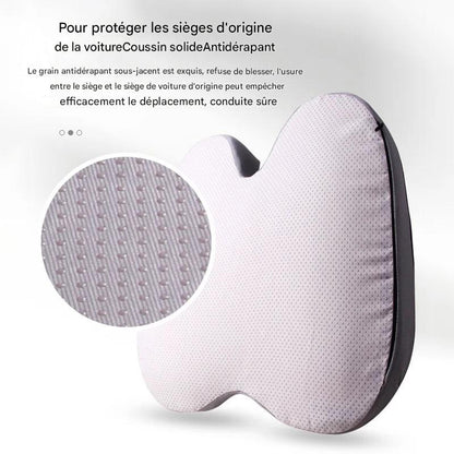 Coussin Orthopédique en Mousse Mémoire Antidérapant - Soulagement Coccyx, Sciatique et Prostate