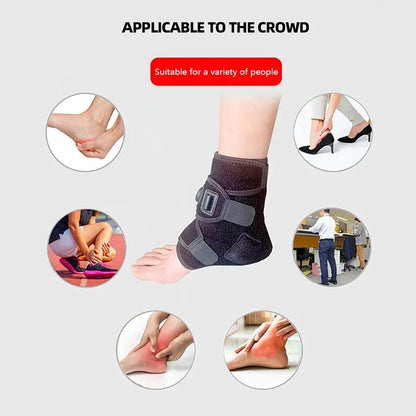 Foot Massager Hot Compress Vibration Massage SBR Diving Material USB Foot and Ankle Joint Hot Compress Protection