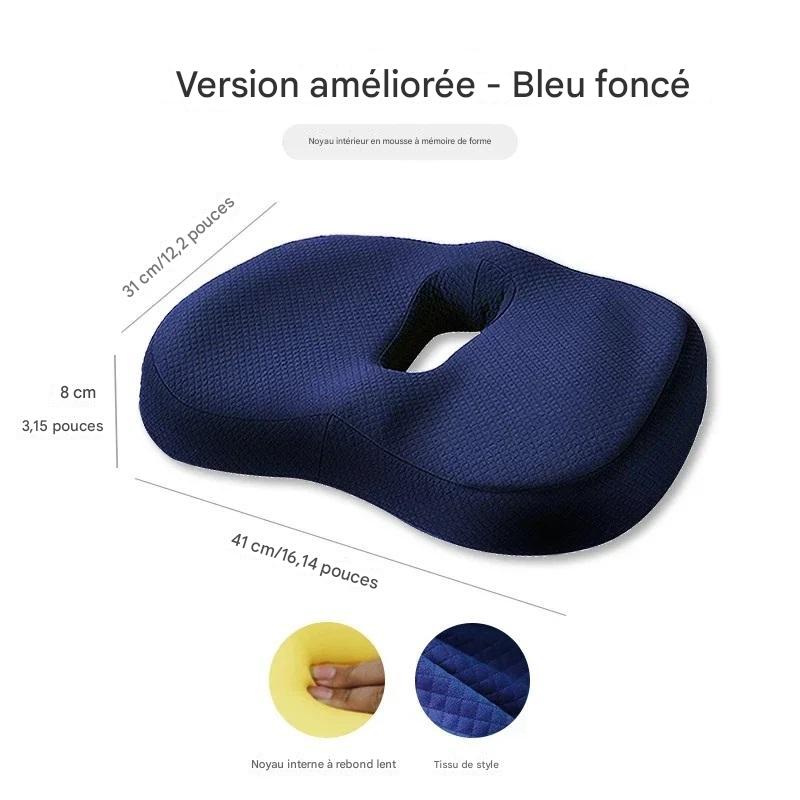 Ensemble Coussin en Mousse à Mémoire – Support Lombaire et Siège Ergonomique