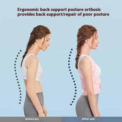 JUSTLANG Back Posture Corrector Lumbar Pad Waist Support Hunchback Spinal Orthopedic Straps Correct UNISEX Back Brace For Adult