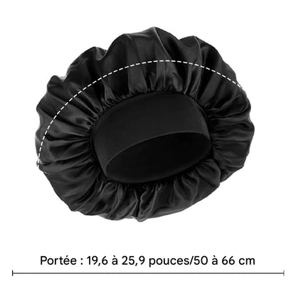 Bonnet Femme en Soie Douce - Lot de 3 Chapeaux Élastiques pour Cheveux Bouclés ou Lisses