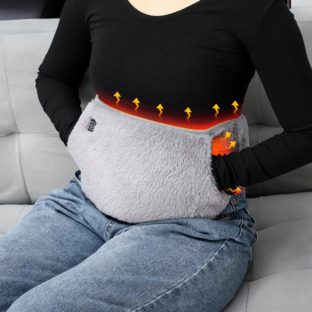 Ceinture Chauffante Électrique Graphène - 3 Niveaux de Chaleur pour Abdomen et Mains