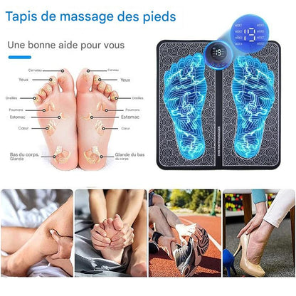 Tapis de Massage Électrique pour Pieds – Détente Musculaire et Bien-être à Domicile