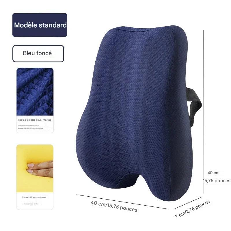 Ensemble Coussin en Mousse à Mémoire – Support Lombaire et Siège Ergonomique