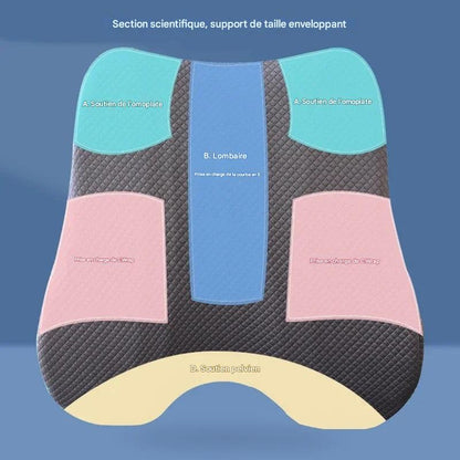 Ensemble Coussin en Mousse à Mémoire – Support Lombaire et Siège Ergonomique