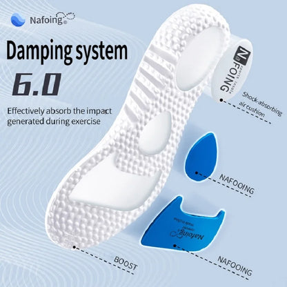 Sport Insoles for Shoes Sole Shock Absorption Deodorant Breathable Cushion Running Insoles For Feet Man Women Massage Care Pads