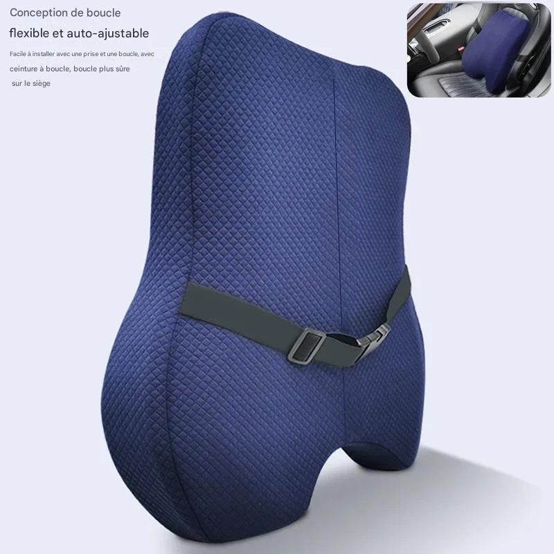 Ensemble Coussin en Mousse à Mémoire – Support Lombaire et Siège Ergonomique