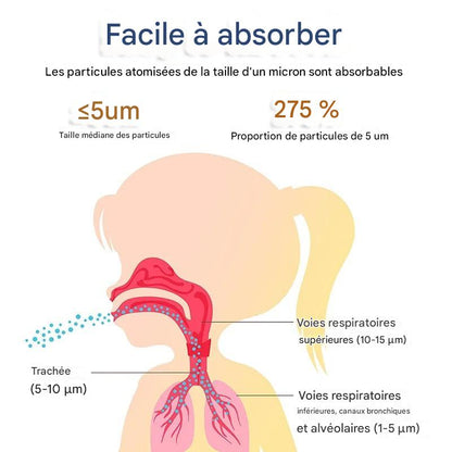 Nébuliseur Portatif Silencieux - Santé Respiratoire pour Enfants et Adultes