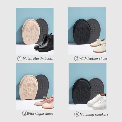 Half Insoles for Shoes Inserts Forefoot Pad Non-slip Sole Cushion Reduce Shoe Size Filler High Heels Pain Relief Foot Care Pads