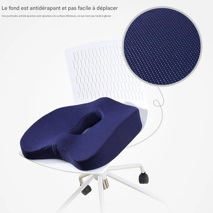 Ensemble Coussin en Mousse à Mémoire – Support Lombaire et Siège Ergonomique