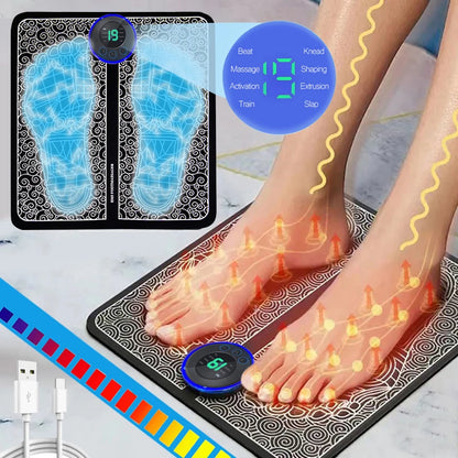 Tapis de Massage Électrique pour Pieds – Détente Musculaire et Bien-être à Domicile