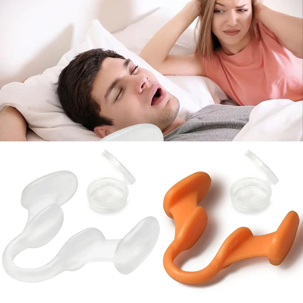 Clip Nasal en Silicone Anti-Ronflement - Aide Respiratoire et Amélioration du Sommeil