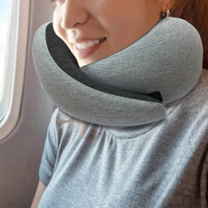 Travel Neck Pillow Travel Neck Cushion Durable U-shaped Travel Pillow Non-deformed Airplane Pillow