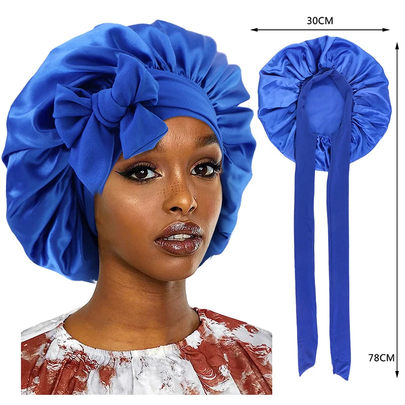 Bonnet de Nuit en Satin pour Femme – Confort et Soin des Cheveux