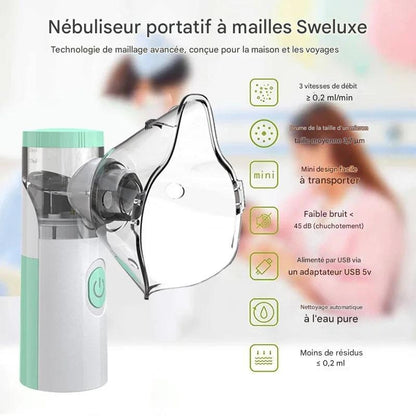 Nébuliseur Portatif Silencieux - Santé Respiratoire pour Enfants et Adultes