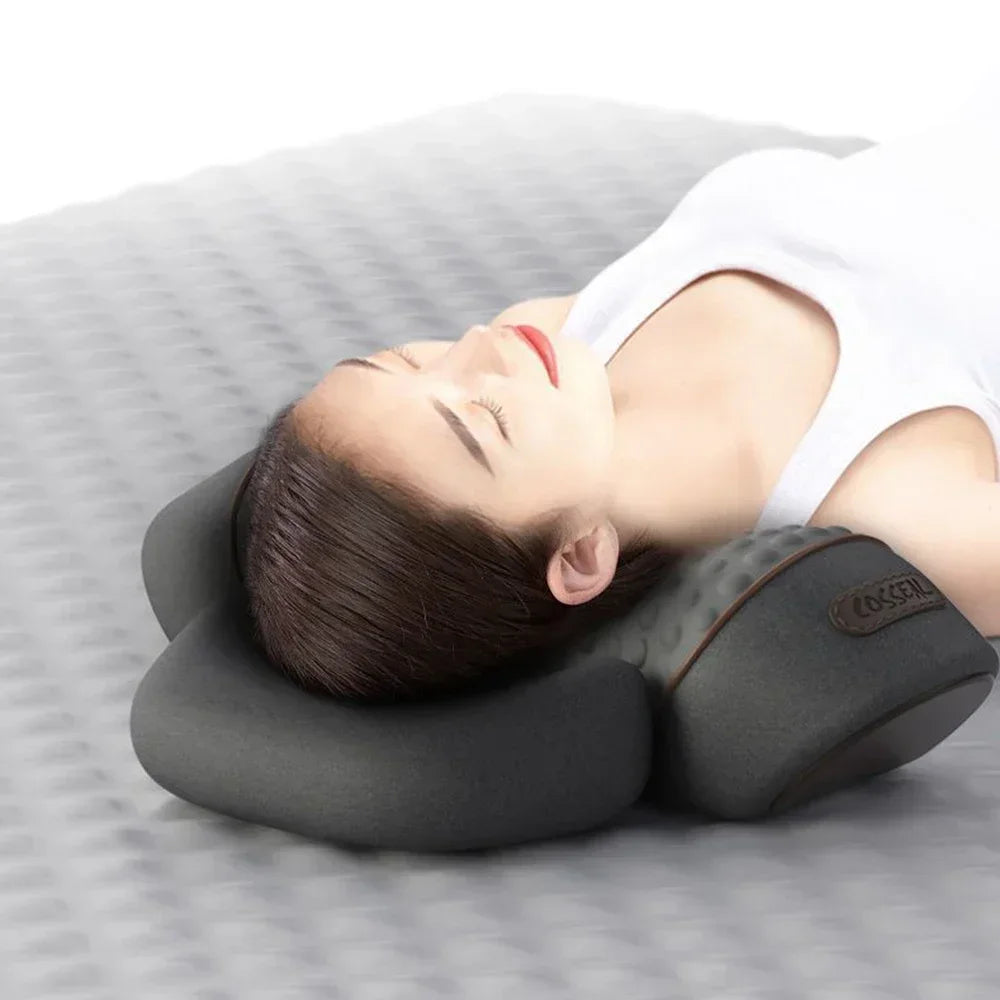 Oreiller Massant Électrique - Massage Cervical, Vibration et Compression Chauffante