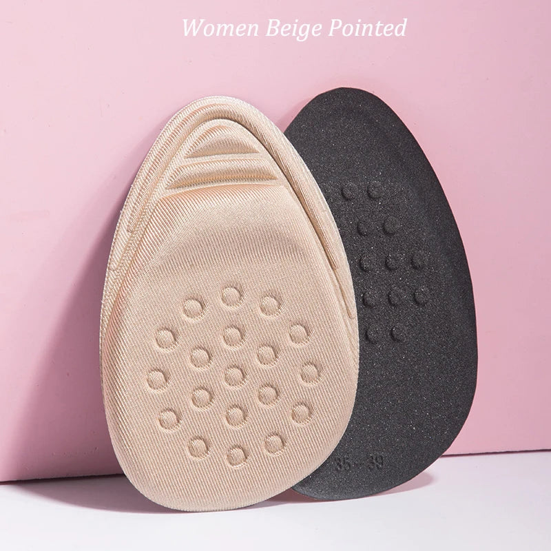 Half Insoles for Shoes Inserts Forefoot Pad Non-slip Sole Cushion Reduce Shoe Size Filler High Heels Pain Relief Foot Care Pads