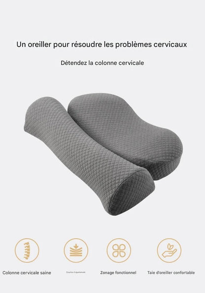 Oreiller Cervical en Mousse à Mémoire - Ergonomique et Orthopédique