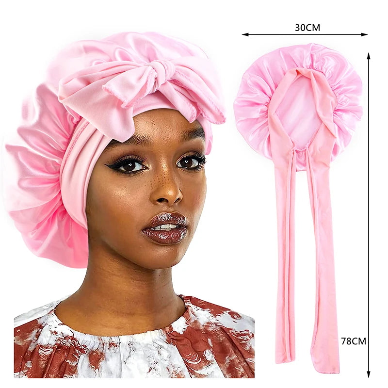 Bonnet de Nuit en Satin pour Femme – Confort et Soin des Cheveux