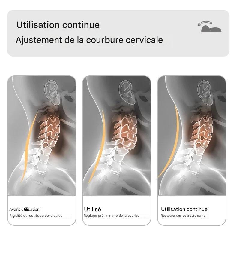 Oreiller Cervical en Mousse à Mémoire - Ergonomique et Orthopédique