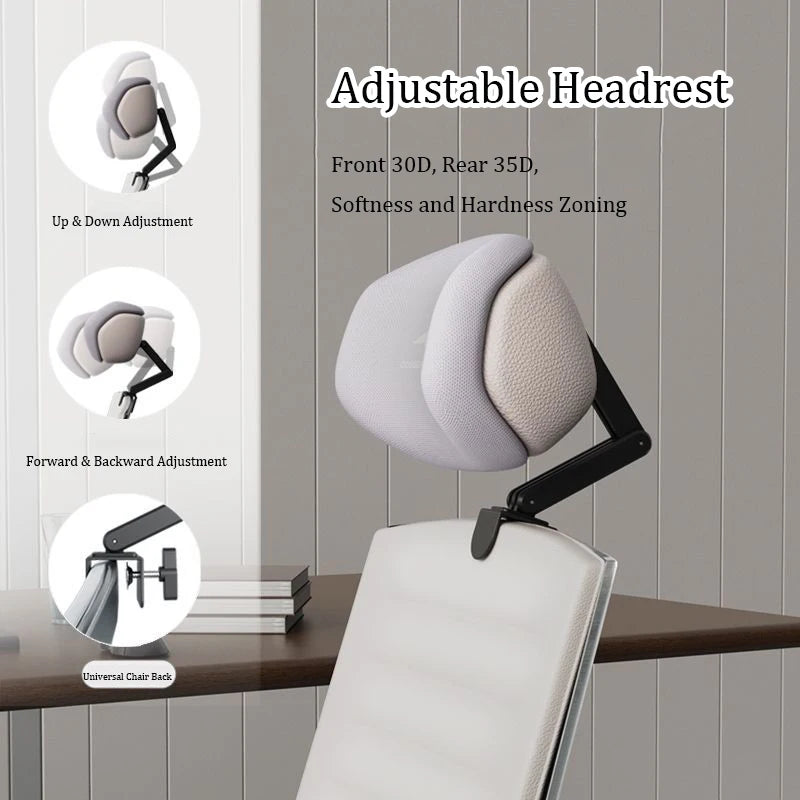 Upgraded Memory Foam Headrest Attachment For Office Chair Adjustable Height Angle Elastic Head Pillow Neck Support Rest Cushion