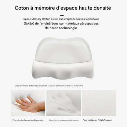 Oreiller Cervical en Mousse à Mémoire - Ergonomique et Orthopédique