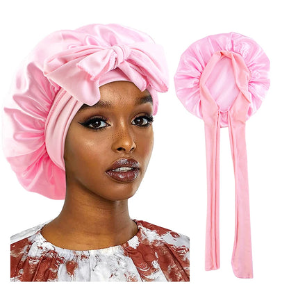 Bonnet de Nuit en Satin pour Femme – Confort et Soin des Cheveux