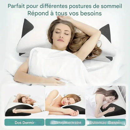 Oreiller Mémoire Papillon - Confort Cervical et Soutien Orthopédique