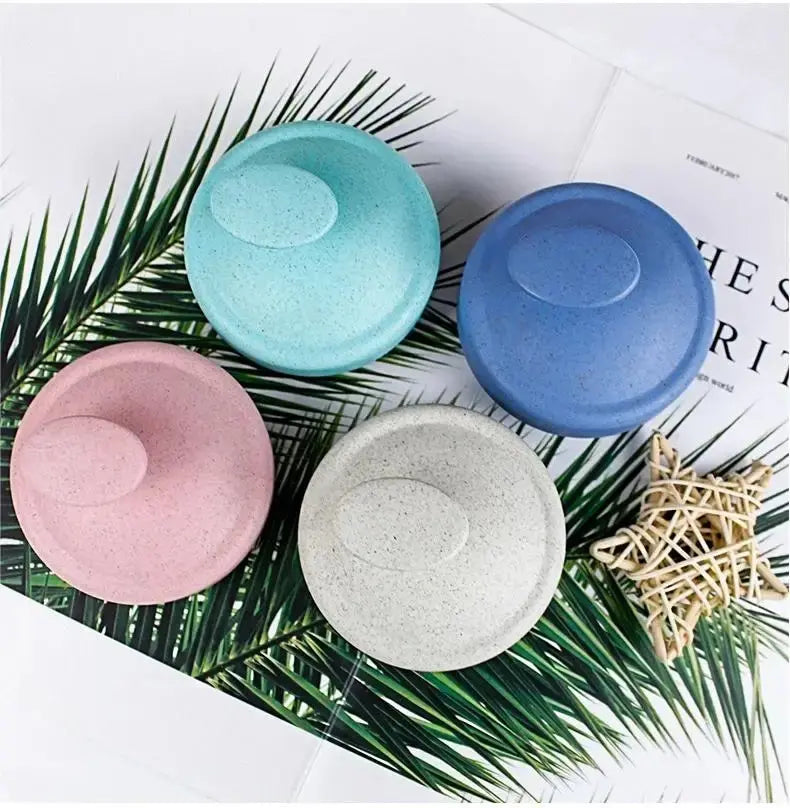 Silicone Hair Wash Brush Wheat Straw Silicone Hair Wash Brush Head Brush Scalp Stop Itch Scratching Comb Hairdressing Set