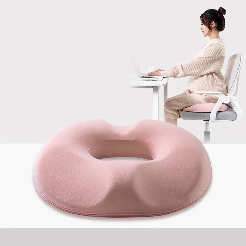 Coussin Orthopédique en Mousse à Mémoire – Soulagement du Coccyx et des Hémorroïdes