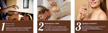 Outil de Massage Bois en Forme de Champignon - Thérapie Manuelle Anti-Cellulite