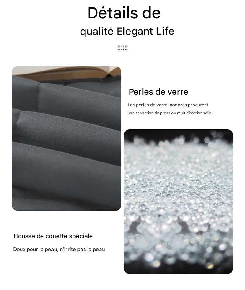 Couverture Lestée Matelassée Anti-Stress pour Sommeil Profond – Image 16