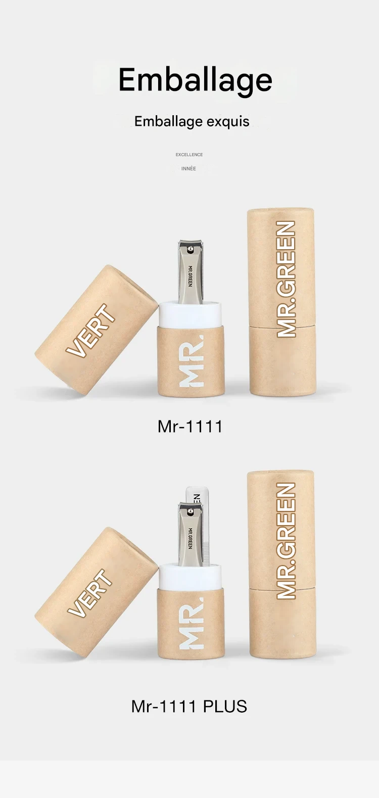 Coupe-ongles inox bionique anti-éclaboussures pour manucure précise – Image 3