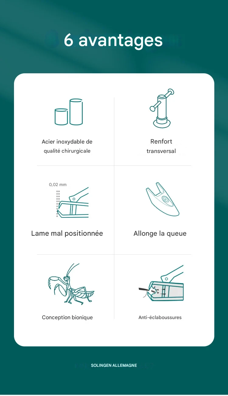 Coupe-ongles inox bionique anti-éclaboussures pour manucure précise – Image 13