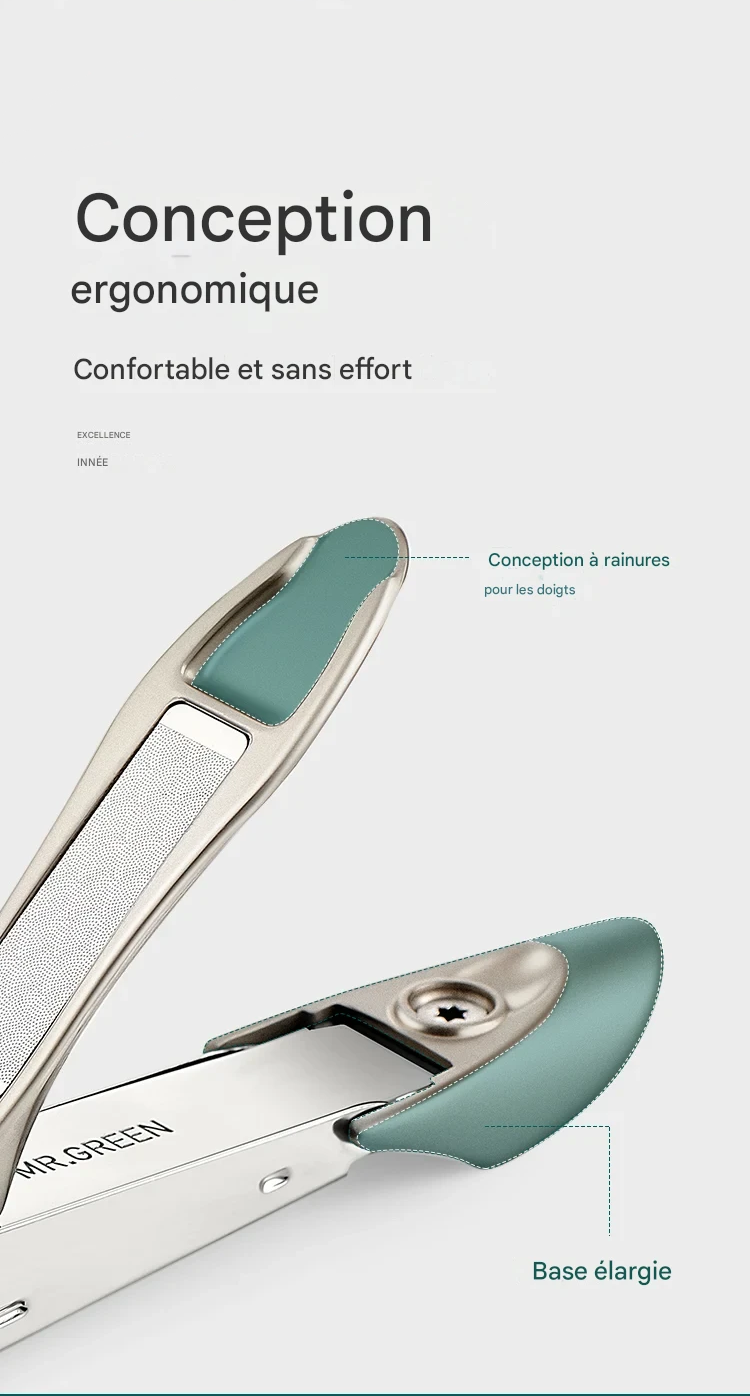 Coupe-ongles inox bionique anti-éclaboussures pour manucure précise – Image 5