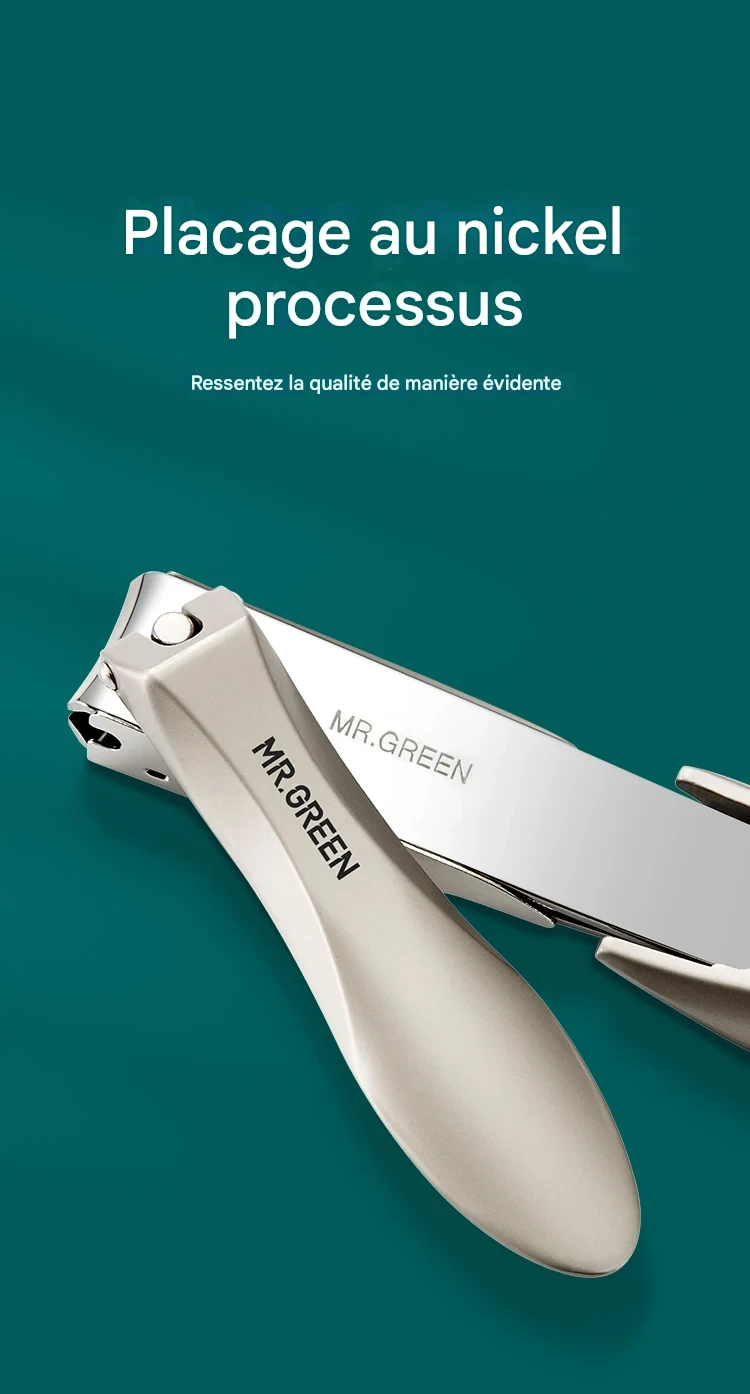 Coupe-ongles inox bionique anti-éclaboussures pour manucure précise – Image 4