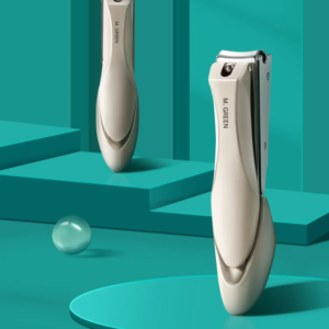 Coupe-ongles inox bionique anti-éclaboussures pour manucure précise