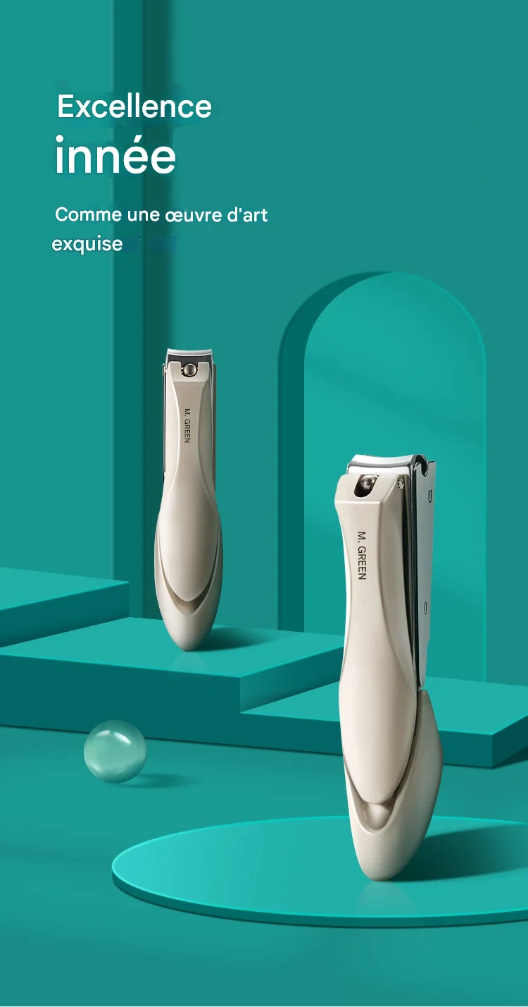 Coupe-ongles inox bionique anti-éclaboussures pour manucure précise – Image 10