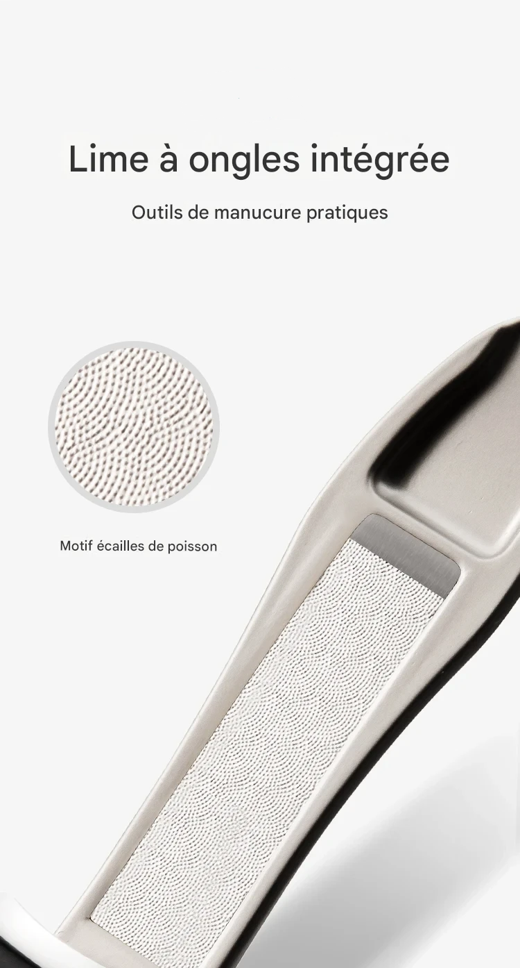 Coupe-ongles inox bionique anti-éclaboussures pour manucure précise – Image 6