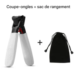 Coupe-ongles large anti-éclaboussures pour ongles épais solides